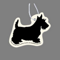 Paper Air Freshener Tag W/ Tab - Scottish Terrier Silhouette